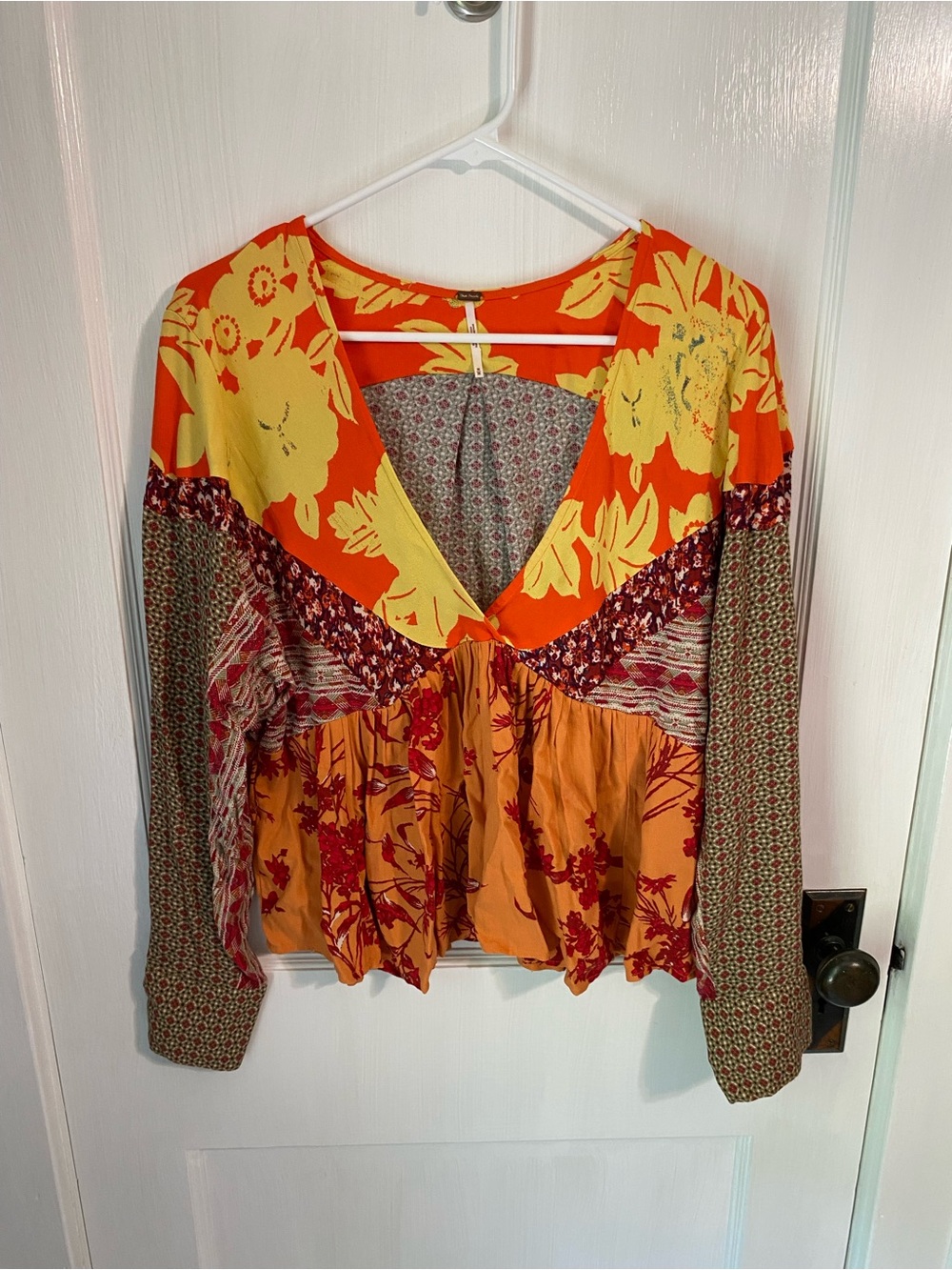 Flowey boho free people top